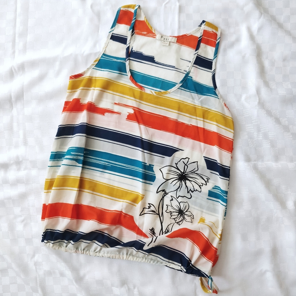 Forever 21 Colourful Stripe Tank top